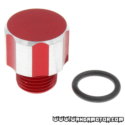 Oil cap Derbi Senda red